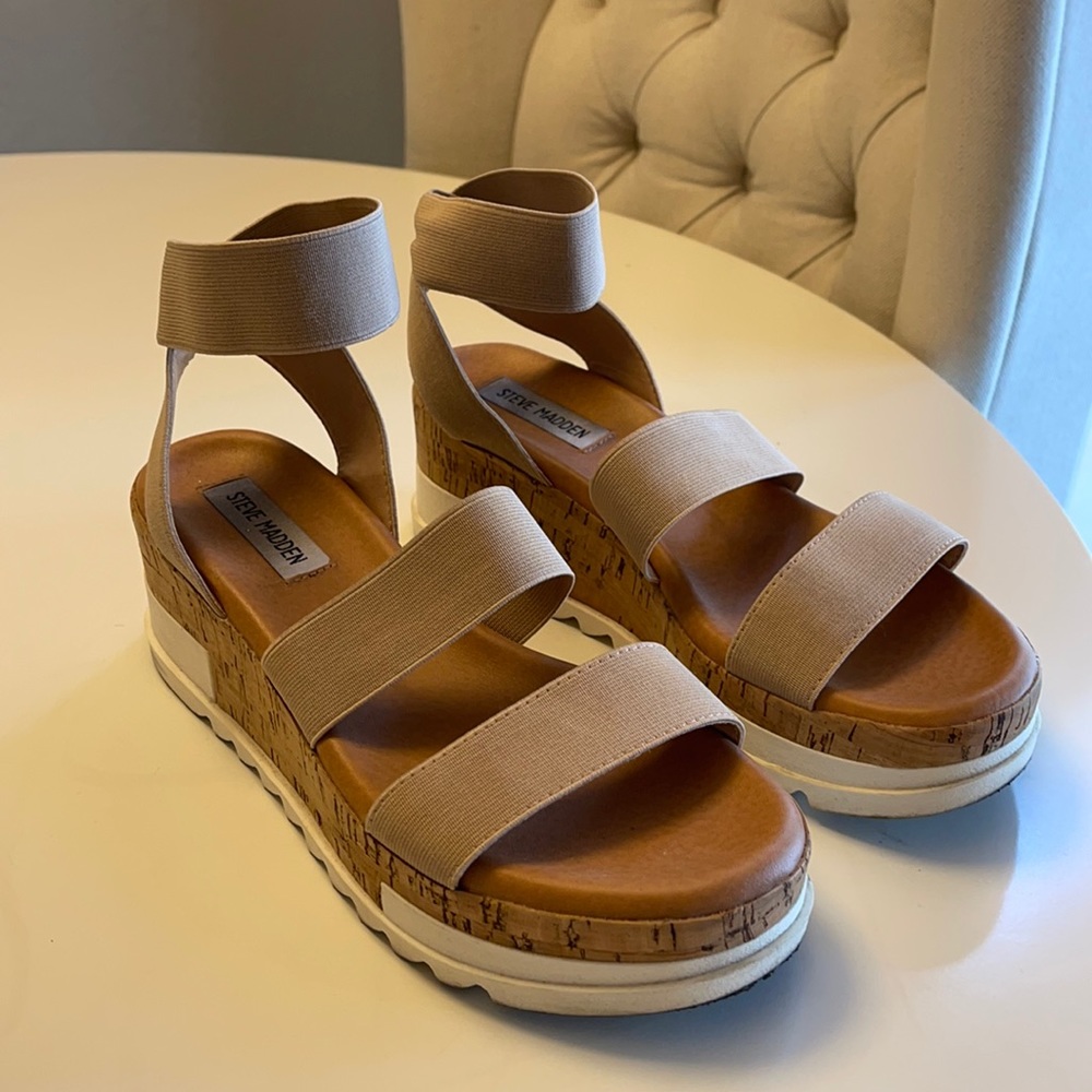 Steve Madden Bandi Platform Wedge Sandal